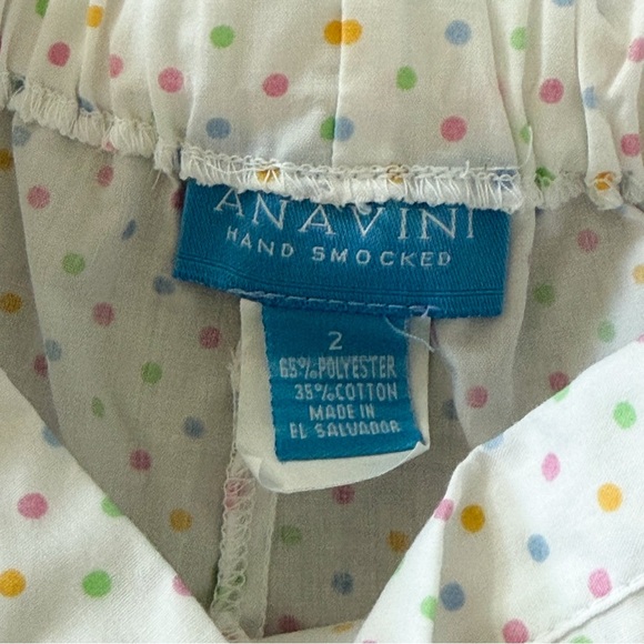 Smocked Pink Birthday Confetti Polkadot Shorts & Top Set - Picture 9 of 14